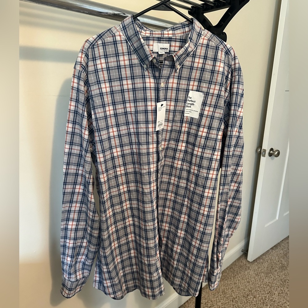 NWT! Men’s 3XL Sonoma Tall Button Down Shirt